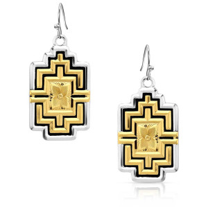 Montana Silversmiths Earrings 'Rise Above' Geometric ER5986