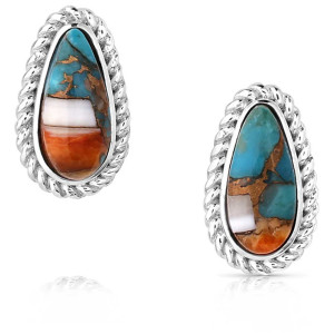 Montana Silversmiths Earrings 'Mountain Glacier Treasures' ER6015
