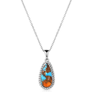 Montana Silversmiths Necklace 'Mountain Glacier Treasures' NC6015