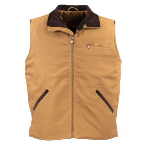 Outback Trading Men's Vest 'Sawbuck' Canvas Tan