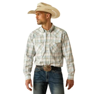 Ariat Men's Shirt Pro Series 'Fillmore' Classic Fit Snap Turquoise 10054654