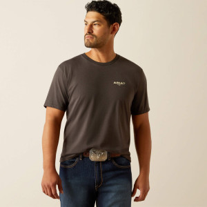 Ariat Men's T-Shirt 'Explore Circle' Vintage Black 10058899