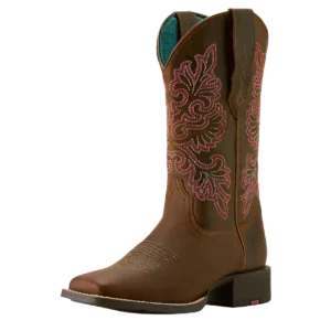 Ariat Women's Boots 'Round Up' WST Stretch Fit Sassy Brown 10064078