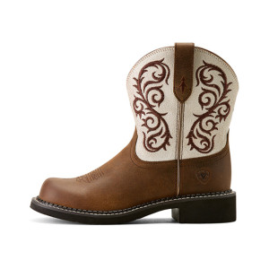 Ariat Women's Boots 'Fatbaby Heritage Lilah' Chocolate Chip/Distressed Ivory 10063976