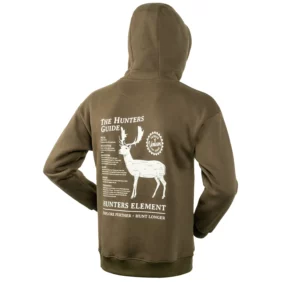 Hunters Element Men's Hoodie 'Hunters Guide' Khaki
