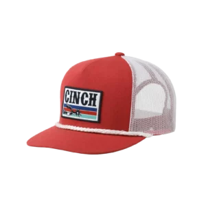 Cinch Cap Trucker 'Spur' 5 Panel Red MCC0600606 RED