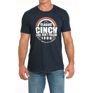 Cinch Men's T-Shirt Jersey 'Classic Cinch' Navy MTT1690681 NAV