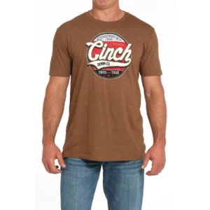 Cinch Men's T-Shirt 'Graphic Logo' Brown MTT1690685 BRN