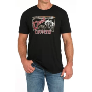 Cinch Men's T-Shirt 'Western Print' Black MTT1690687 BLK