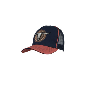 Pure Western Trucker Cap 'Samuel' Navy/Rust P5S1902CAP