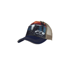 Pure Western Kid's Trucker Cap 'Mason' Navy/Tan P5S3904CAP