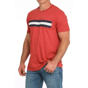 Cinch Men's T-Shirt 'Chest Logo' Red MTT1690684 RED