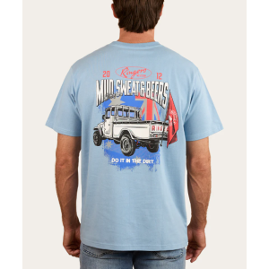 Ringers Western Men's T-Shirt 'Mud Sweat Beers' Loose Fit Dusk 124068RW-DSK