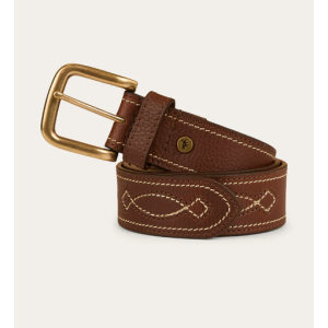 Ringers Western Belt 'Crossover' Brown/Brass 425013RW-BR