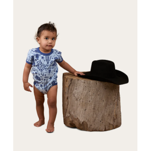 Ringers Western Babies SS Romper 'Boot Scootin' Dusk 524005RW-DSK