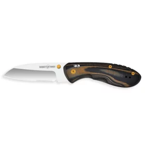 Whiskey Bent Pocket Knife Single Blade 60/40 Serrated Chaps KWB64S-48