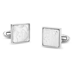 Montana Silversmiths Cufflinks Classic Engraved Square CL6003