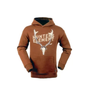 Hunters Element Men's Hoodie 'Fallow Skull' Rust