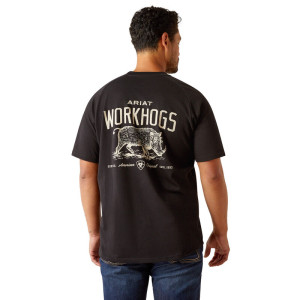 Ariat Men's Rebar T-Shirt 'Workhog' Black 10054446