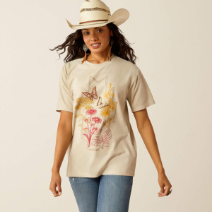 Ariat Women's T-Shirt 'Wild Botanical' Ancient Scroll 10055127