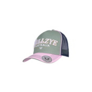 Bullzye Trucker Cap 'Eleanor' High Profile Moss/Pink B5S2947CAP