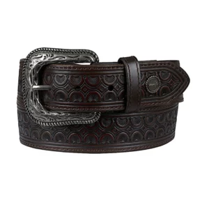 Wrangler Men's Belt 'Sammy' Leather Dark Tan X5S1970BLT