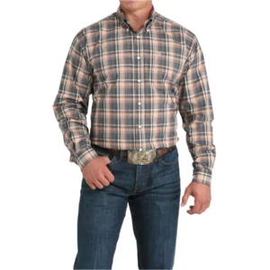 Cinch Men's Shirt 'Classic Fit' Plaid Multi MTW1105965