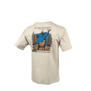 Hunters Element Men's T Shirt 'Monarch' Beige