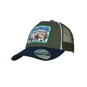 Wrangler Kid's Trucker Cap 'Andy' Cypress/Navy X5S3951CAP