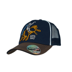 Wrangler Kid's Trucker Cap 'Robert' Navy/Dark Tan X5S3952CAP