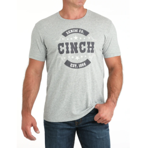 Cinch Men's T-Shirt 'Logo Print' Grey MTT1690690 GRY