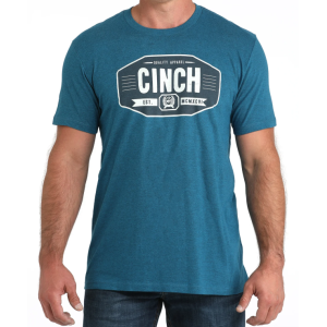 Cinch Men's T-Shirt 'Quality Apparel' Teal MTT1690692 TEA