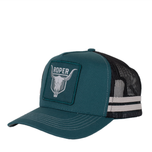 Roper Trucker Cap 'Bull Skull' Petrol RC2503