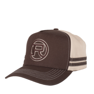 Roper Trucker Cap 'Logo' Chocolate/Stone RC2513