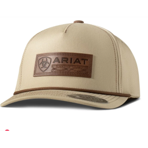 Ariat Cap 'Patch' Fabric Snap Back Khaki A3000903146