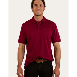 Ringers Western Men's Shirt 'Tech Polo' Burgundy 124091RW-BU