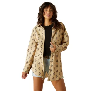 Ariat Women's Overshirt 'Poppy Summer' Long Sleeve Isela Southwest Print 10060395
