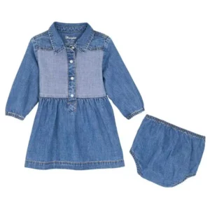 Wrangler Baby Girl Dress 'Western' Denim Blue 112367496