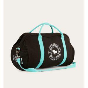 Ringers Western 'Gundagai' Duffle Bag Black/Turquoise