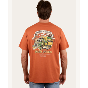 Ringers Western Men's T Shirt 'Workhorse' Loose Fit Rust