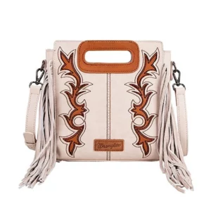 Wrangler Bag 'Dallas Fringe' Pink/Coffee/Beige X5S2941BAG