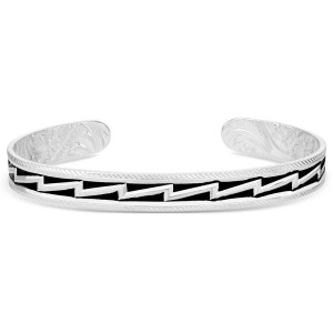 Montana Silversmith Men's Cuff Bracelet 'Electric Horseman' BC6150