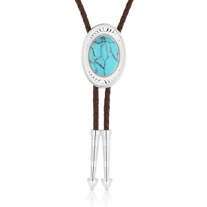 Montana Silversmiths Bolo Tie 'The Outlaw' Turquoise BT6146TQ