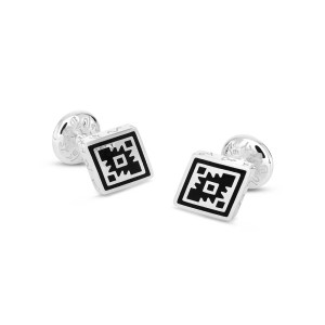 Montana Silversmiths Cufflinks 'Southwest Engraved' Square CL6236