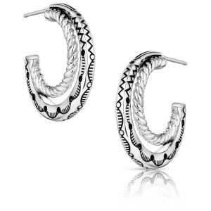 Montana Silversmiths Hoop Earrings 'Enchanted Soul' ER6105