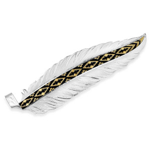 Montana Silversmiths Hat Feather 'Trust And Honor' Silver HF5761