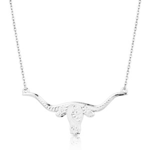 Montana Silversmiths Necklace 'Out West Longhorn' NC6139