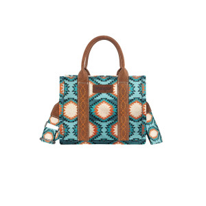 Wrangler Women's Crossbody Bag 'Inez' Natural/Purple/Turquoise X5S2945BAG