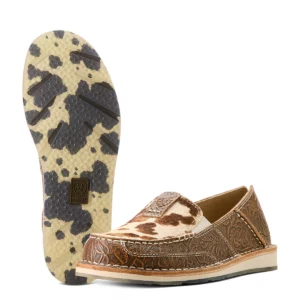 Ariat Women's Casual 'Cruiser' Tan Floral Emboss/Tan and White Brindle Hair On 10053680