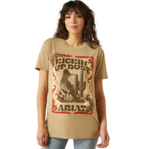 Ariat Women's T-Shirt 'Kickin Up Dust' Sand 10062348